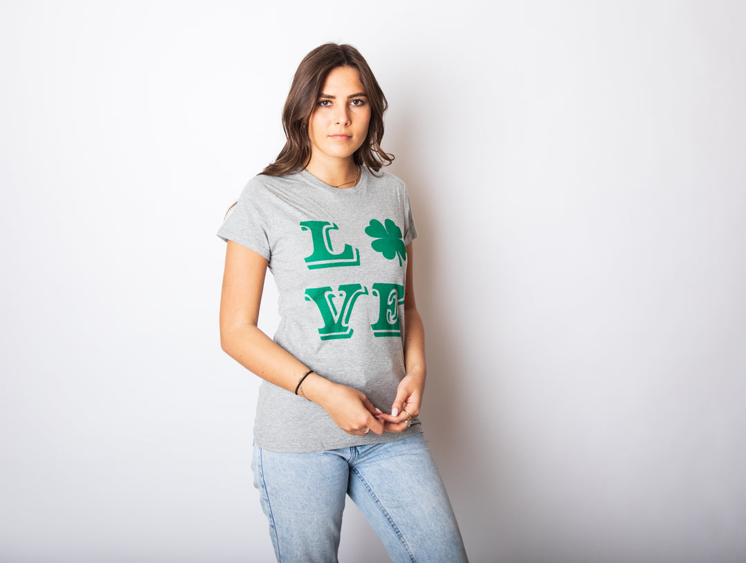 LOVE Lucky Clover Women's T Shirt