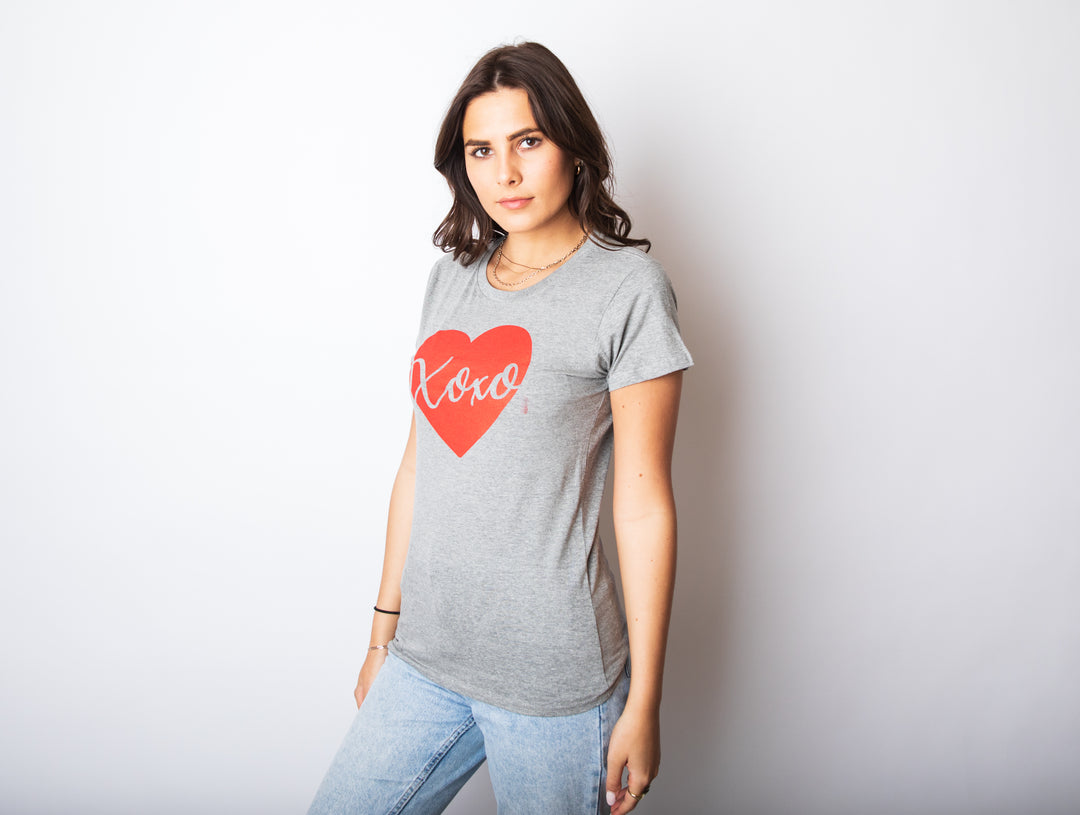 XOXO Script Heart Women's T Shirt