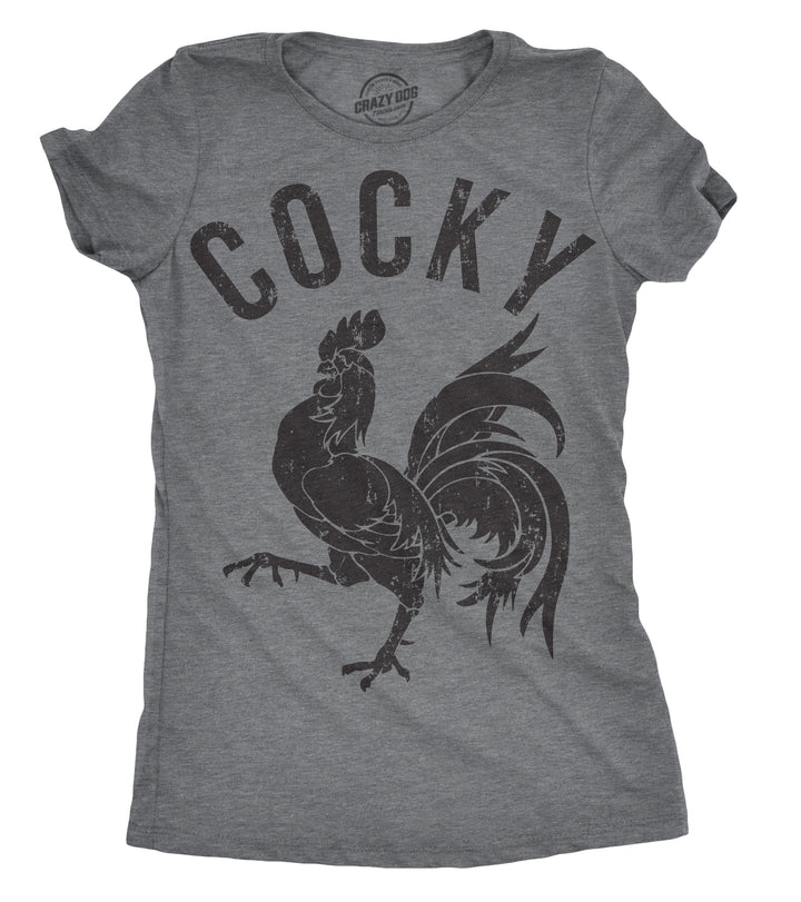 Funny Dark Heather Grey Womens T Shirt Nerdy Animal sex Tee