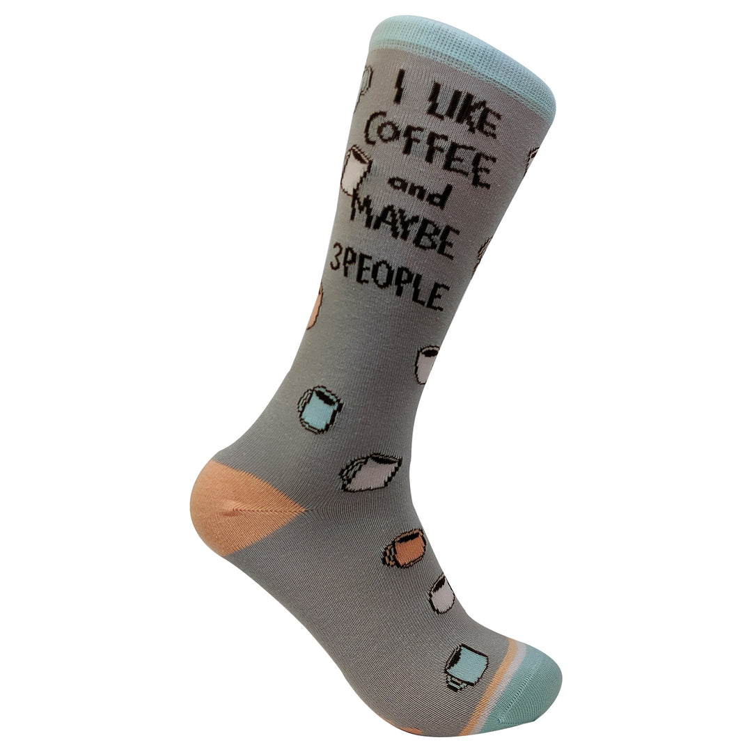 Womens I Like Coffee And Maybe 3 People Socks