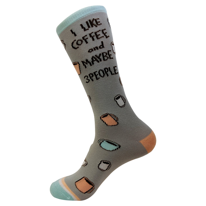 Womens I Like Coffee And Maybe 3 People Socks