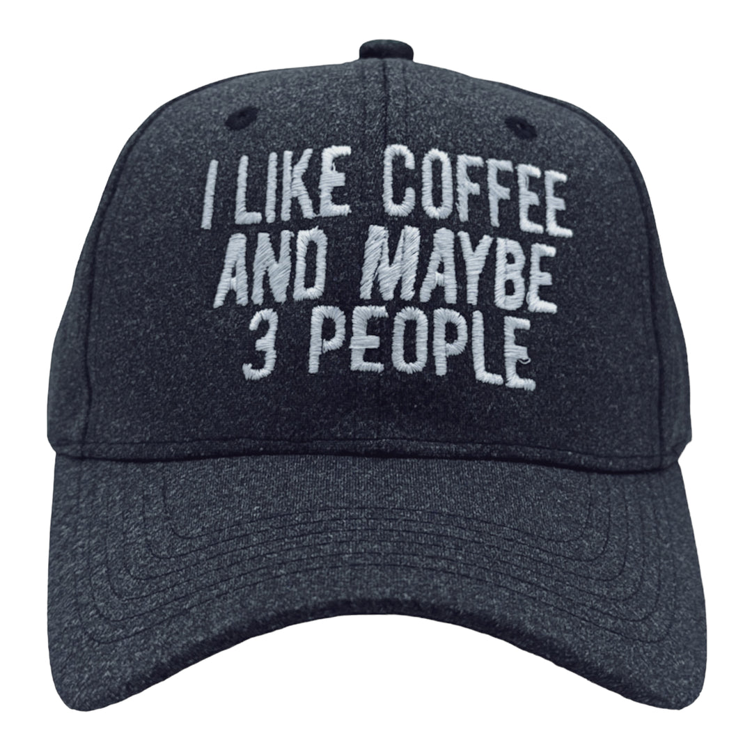 Funny Black - COFFEEPEOPLE I Like Coffee And Maybe 3 People Nerdy Coffee Tee