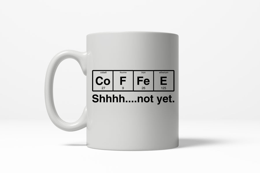 Funny White Coffee Element Coffee Mug Nerdy science Tee