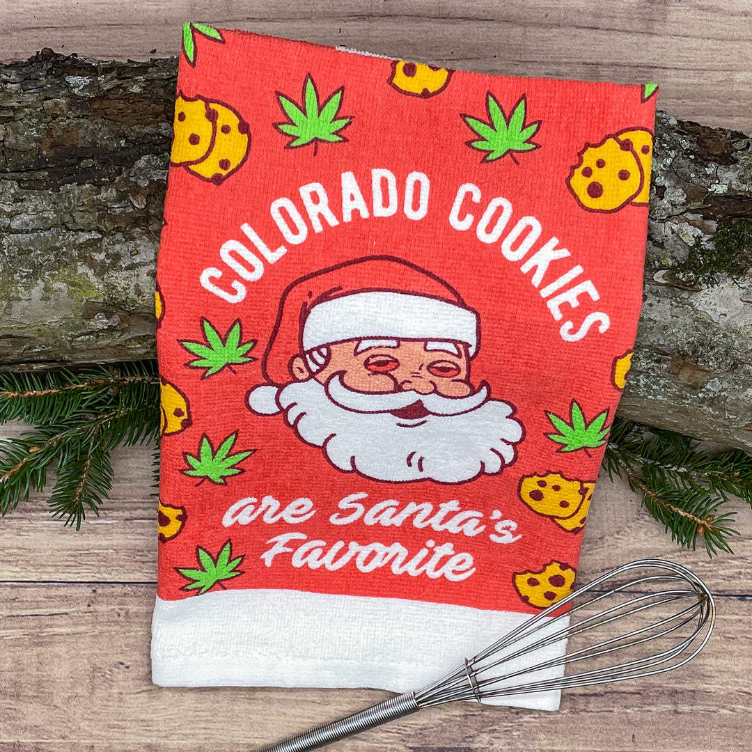 Colorado Cookies Are Santas Favorite Tea Towel Tea Towel