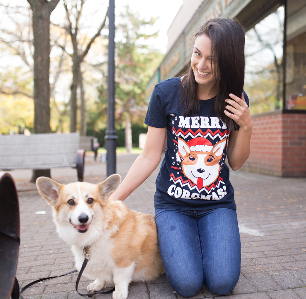 Merry Corgmas Ugly Christmas Sweater Women's T Shirt