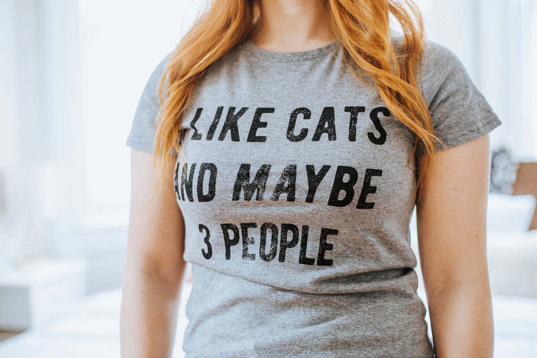 I Like Cats And Maybe 3 People Women's T Shirt