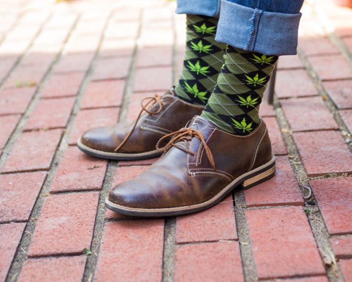 Argyle Marijuana Socks