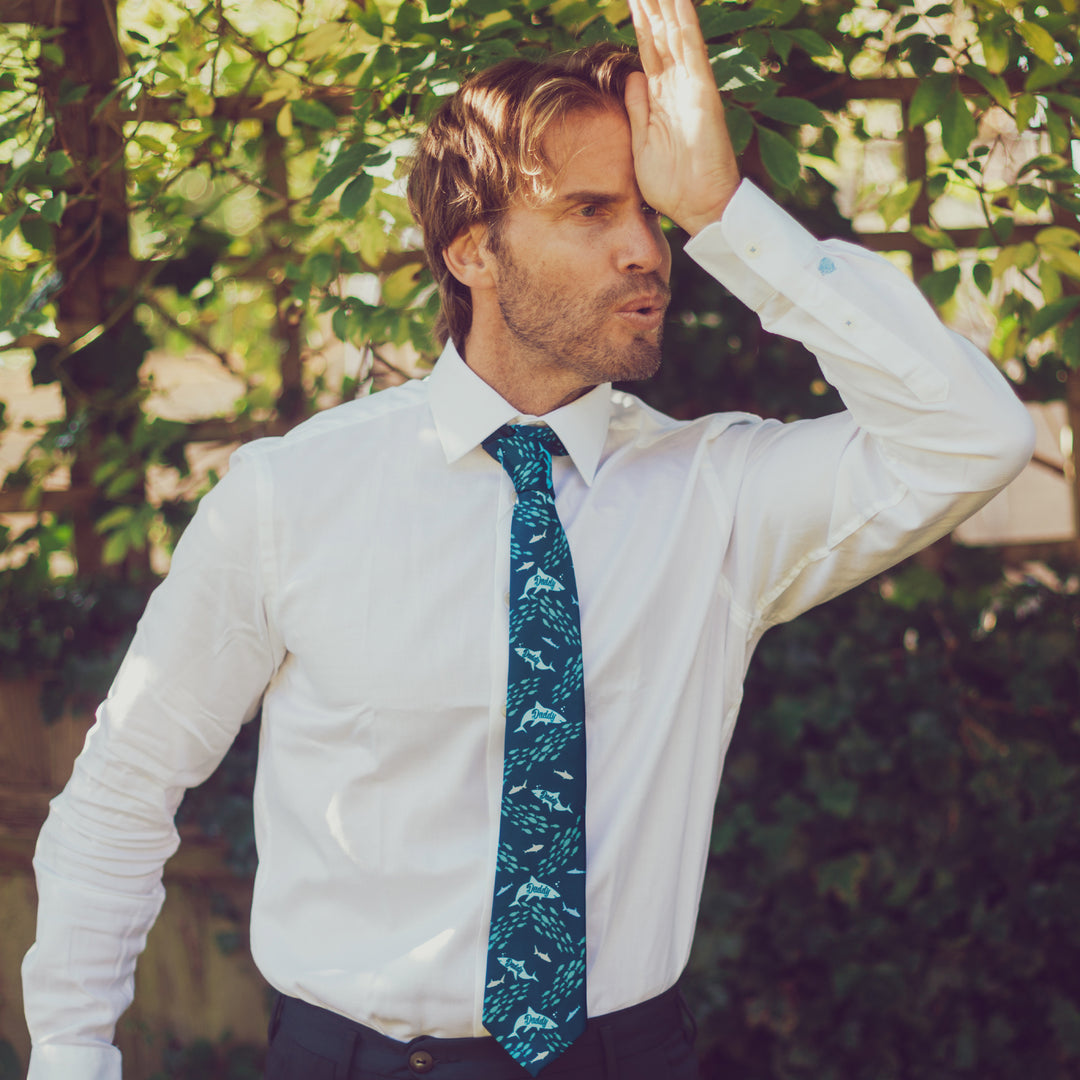 Daddy Shark Neck Tie Tie