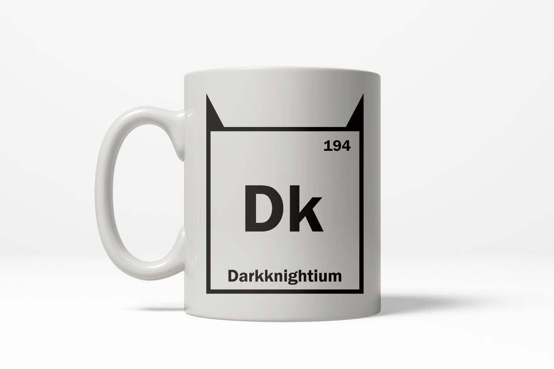 Funny White Element Of Darkknightium Coffee Mug Nerdy science Tee