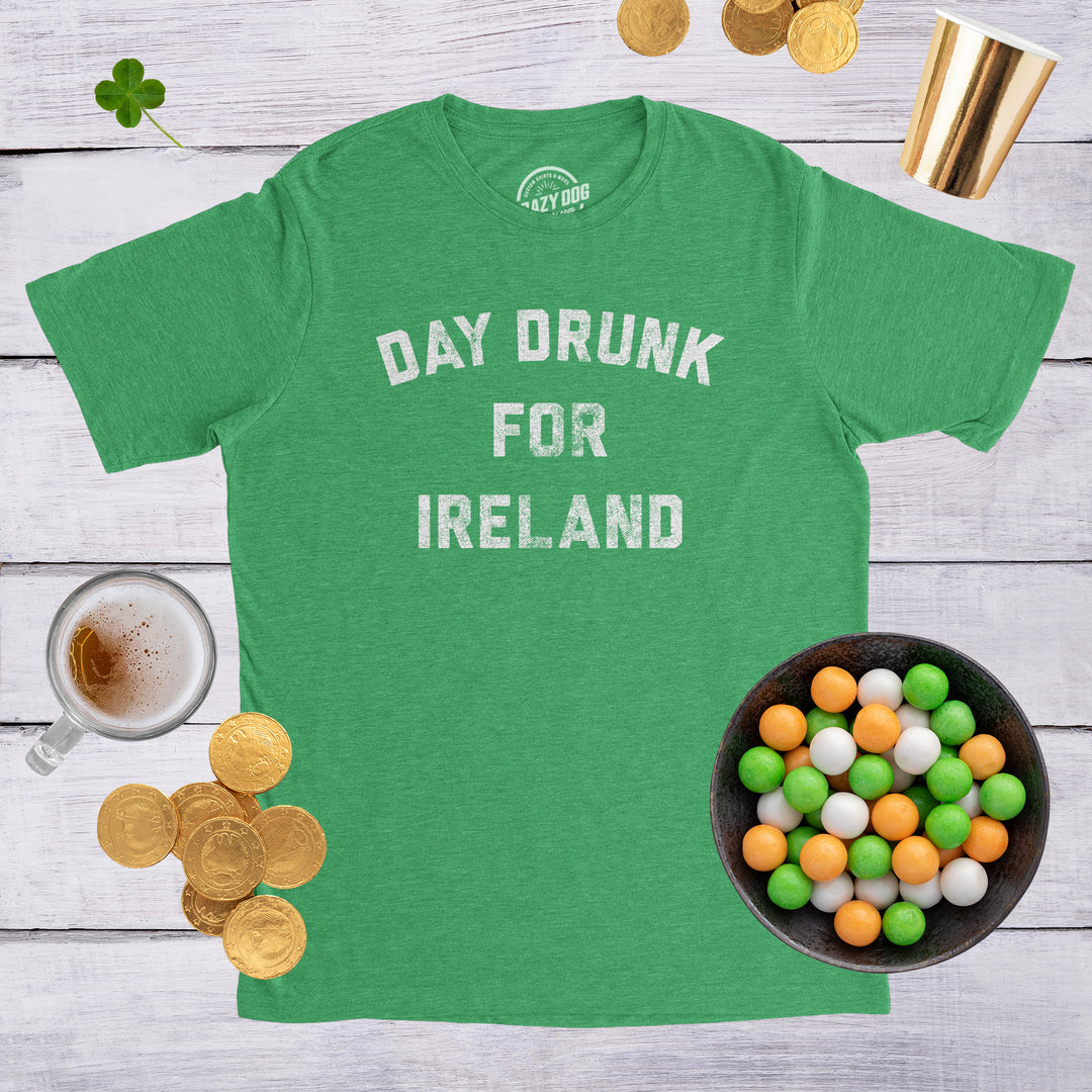 Day Drunk For Ireland Men's T Shirt