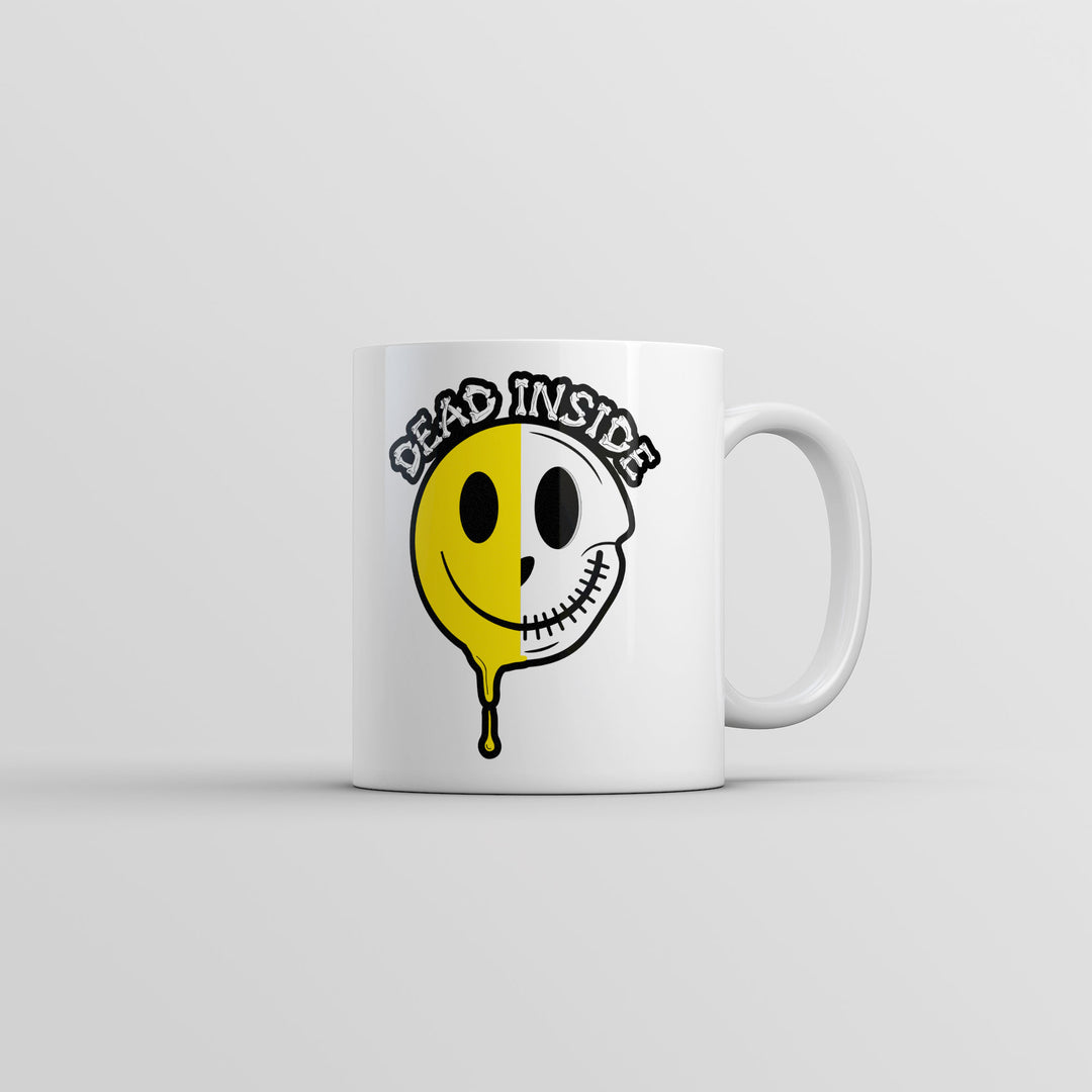 Funny White Dead Inside Coffee Mug Nerdy sarcastic Tee