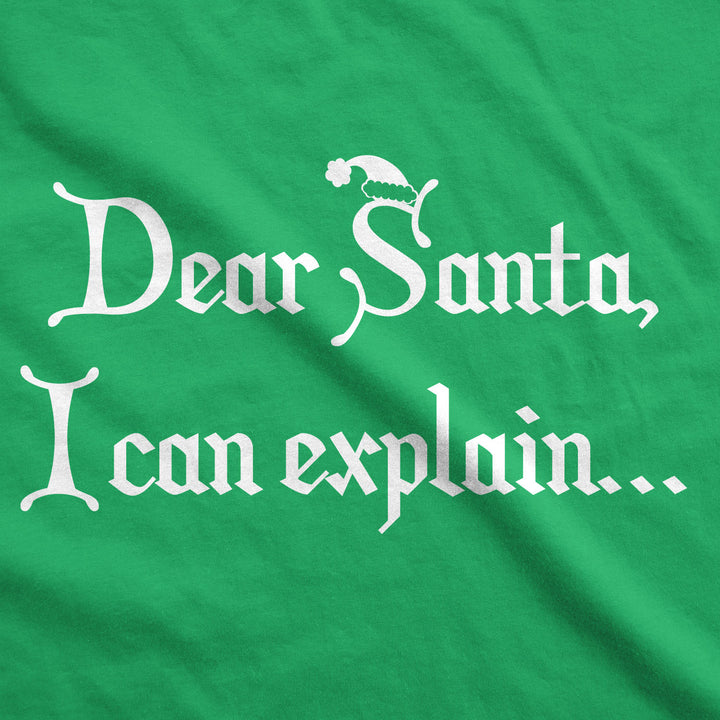 Dear Santa, I Can Explain Men's T Shirt