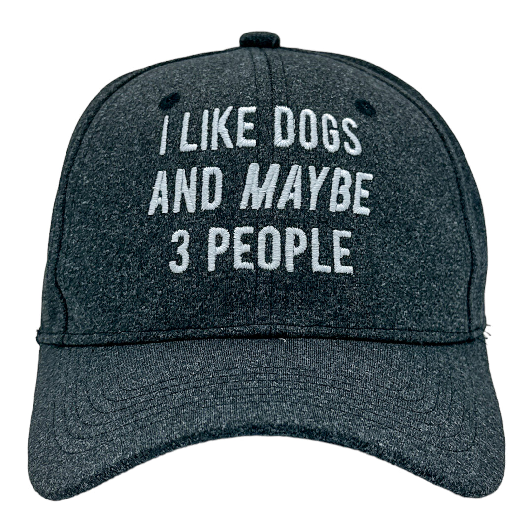 Funny Black - Dogs And 3 People I Like Dogs And Maybe 3 People Nerdy sarcastic Dog Introvert Tee