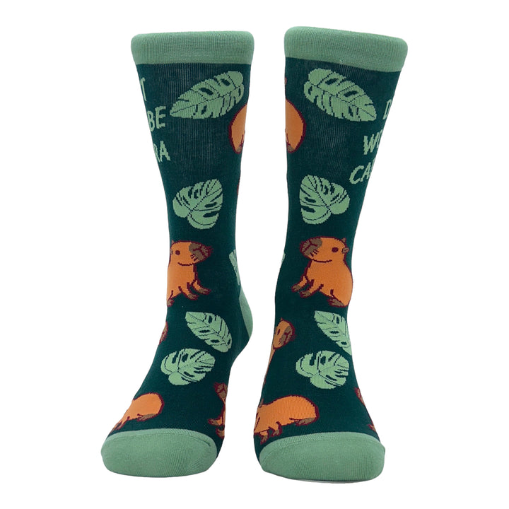 Women's Dont Worry Be Capybara Socks