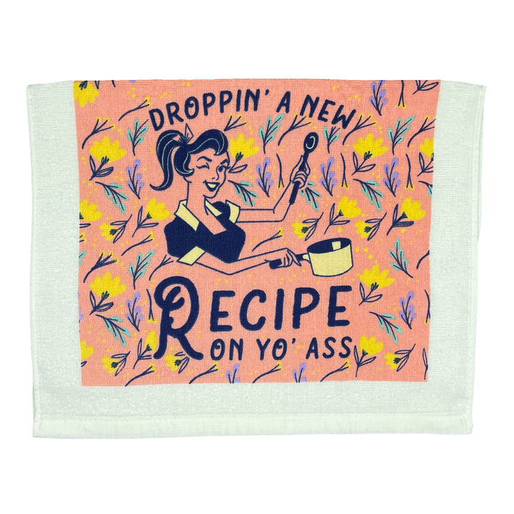 Funny Droppin New Recipe Droppin A New Recipe On Yo Ass Tea Towel Nerdy Food Tee