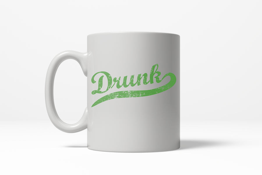 Funny White Drunk Coffee Mug Nerdy retro Tee