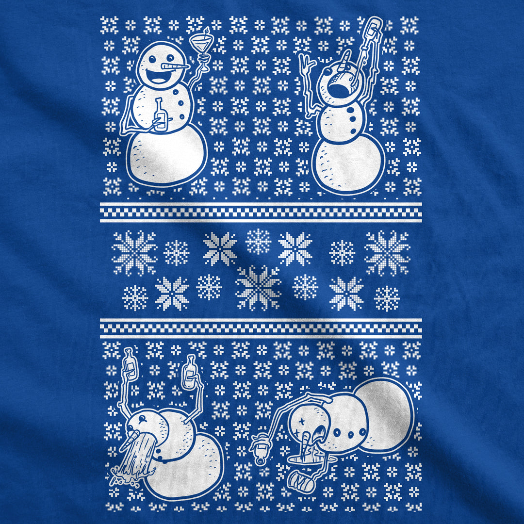 Drunk Snowmen Ugly Christmas Sweater Men's T Shirt