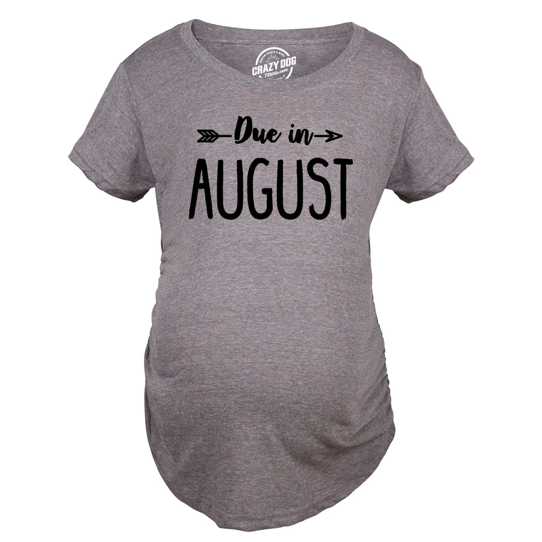 Due In Announcement Maternity T Shirt