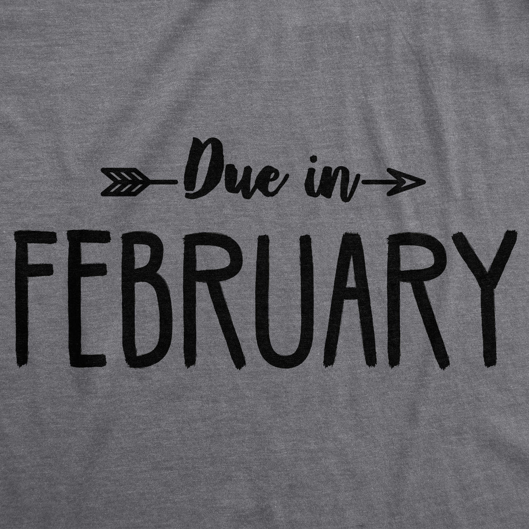 Due In Announcement Maternity T Shirt