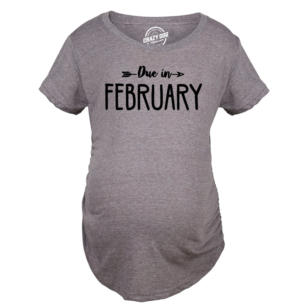 Due In Announcement Maternity T Shirt