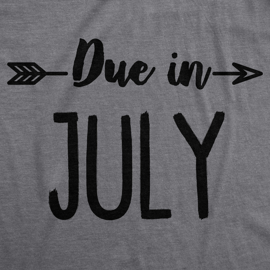 Due In Announcement Maternity T Shirt