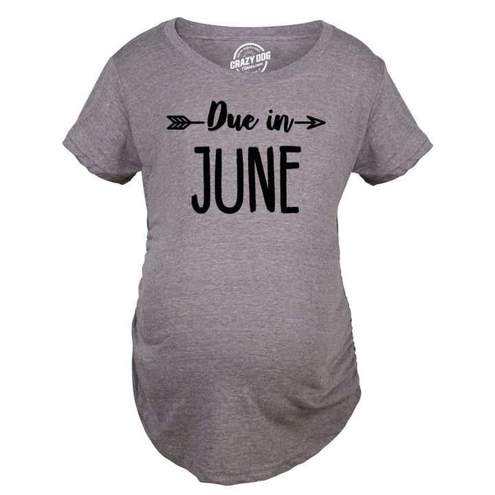 Due In Announcement Maternity T Shirt