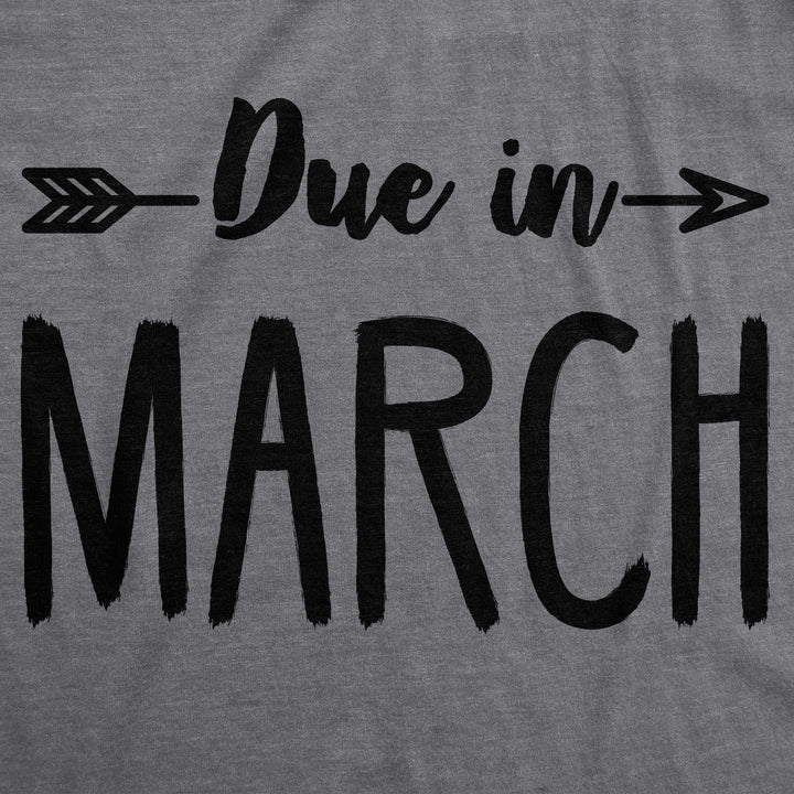 Due In Announcement Maternity T Shirt