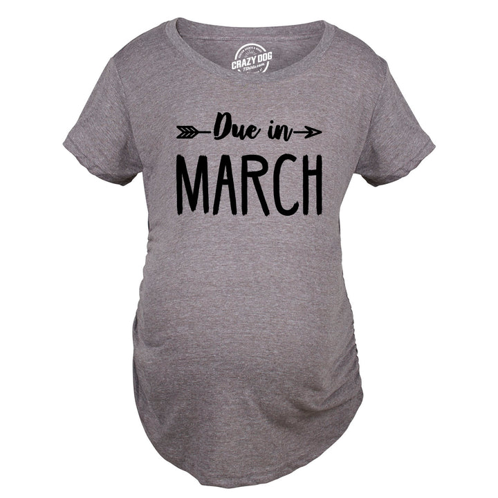 Due In Announcement Maternity T Shirt