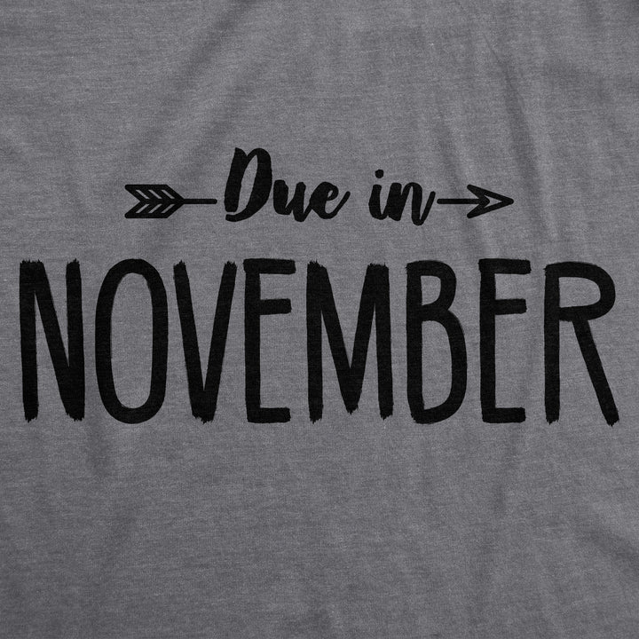 Due In Announcement Maternity T Shirt