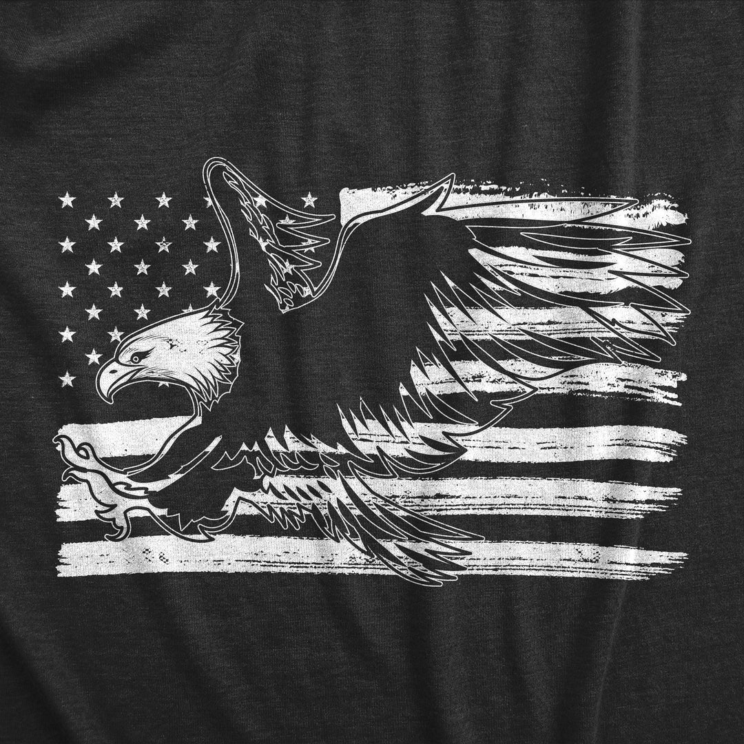 Eagle Over Grunge Flag Men's T Shirt