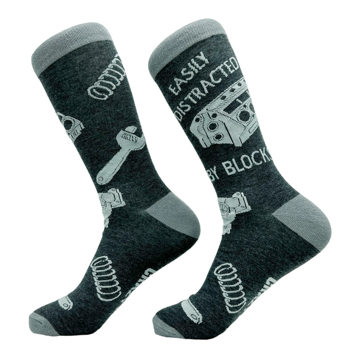 Men's Easily Distracted By Blocks Socks