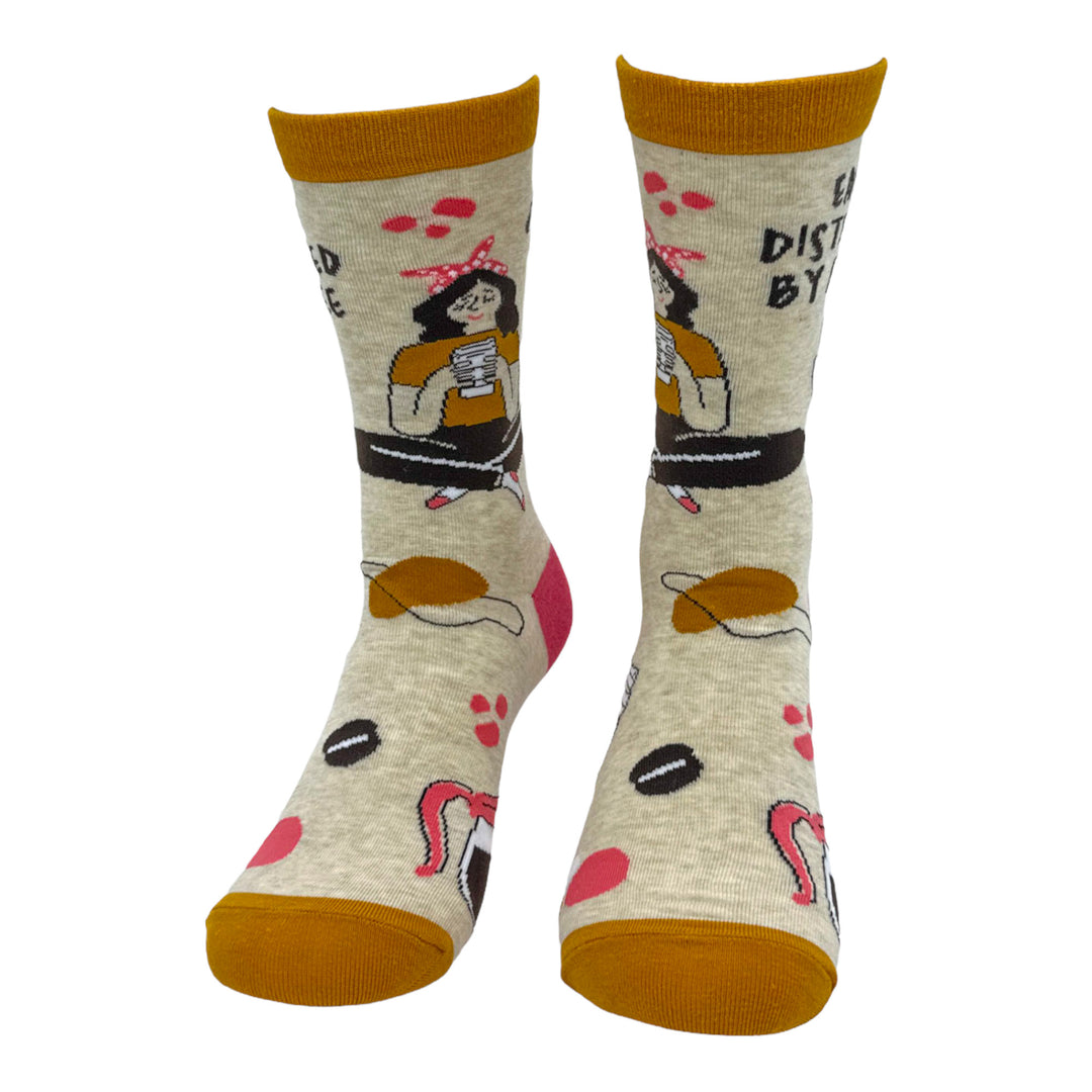 Women's Easily Distracted By Coffee Socks