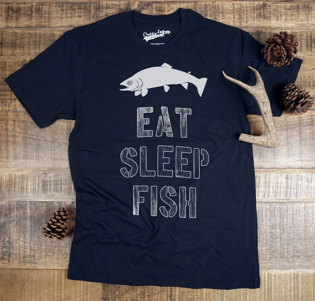 Eat Sleep Fish Men's T Shirt