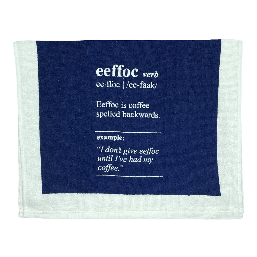 Funny Eeffoc Eeffoc Tea Towel Nerdy Coffee Tee