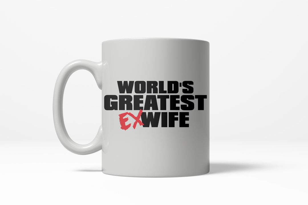 Funny White World's Greatest Ex-Wife Coffee Mug Nerdy Tee