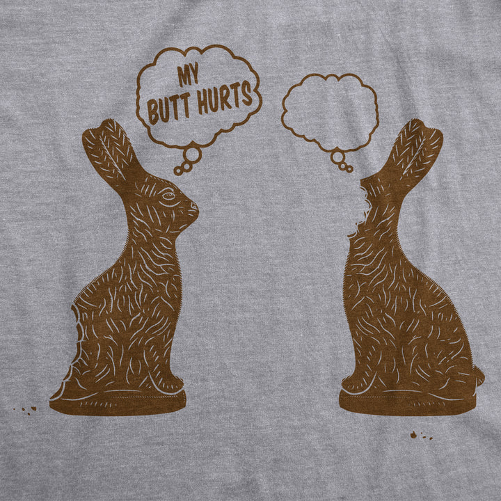 Faceless Chocolate Bunny Men's T Shirt