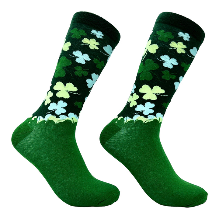 Funny Falling Clovers Men's Falling Cloves Sock Nerdy Saint Patrick's Day Tee