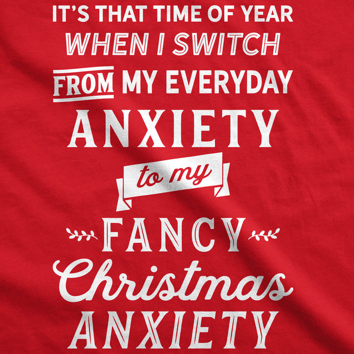 Fancy Christmas Anxiety Women's T Shirt