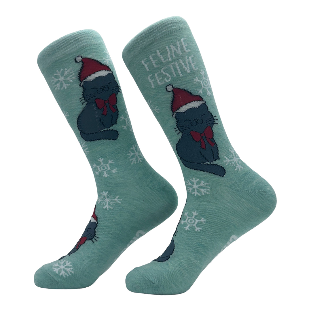 Women's Feline Festive Socks