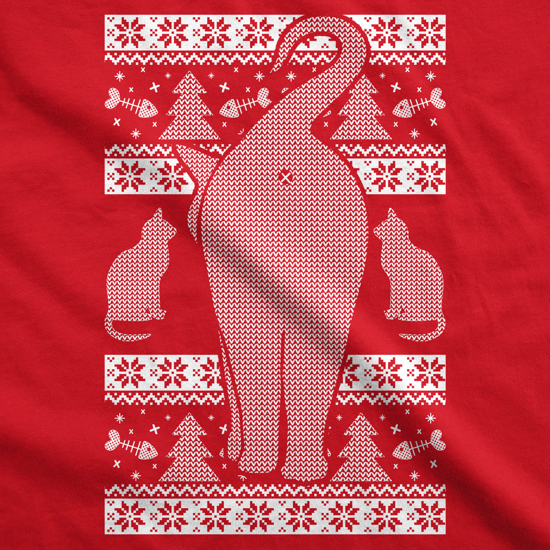 Festive Feline Butt Women's T Shirt