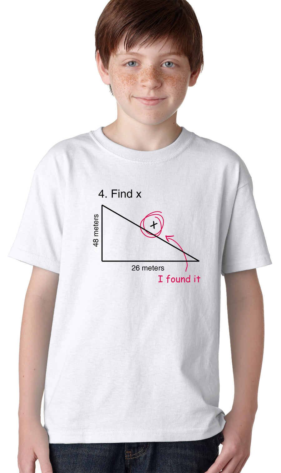 Funny White Find X Youth T Shirt Nerdy Nerdy Teacher Sarcastic Tee