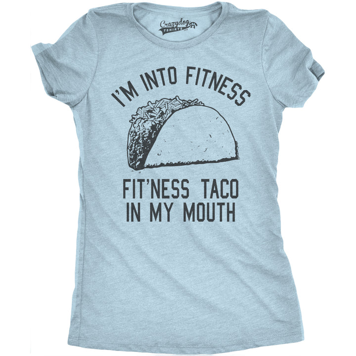 Funny Heather Light Blue Womens T Shirt Nerdy Cinco De Mayo Fitness Food Tee