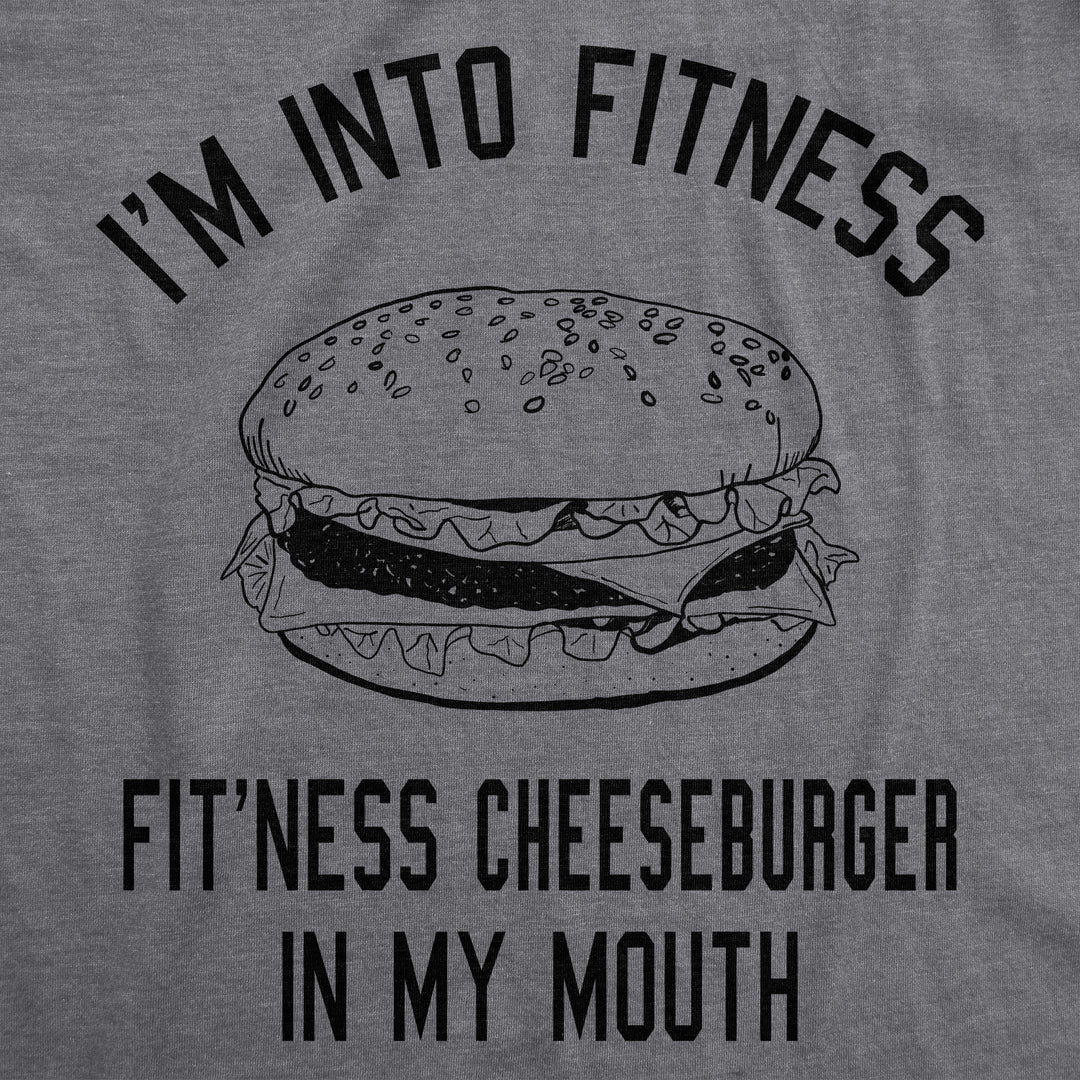 Fitness Cheeseburger In My Mouth Men's T Shirt