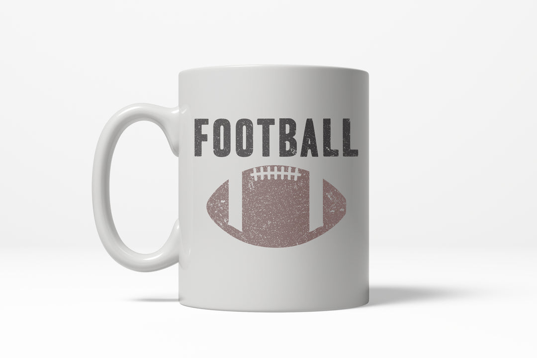 Funny White Vintage Football Coffee Mug Nerdy football Tee