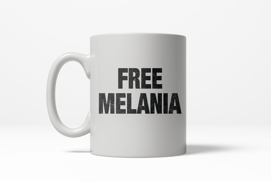 Funny White Free Melania Coffee Mug Nerdy political Tee