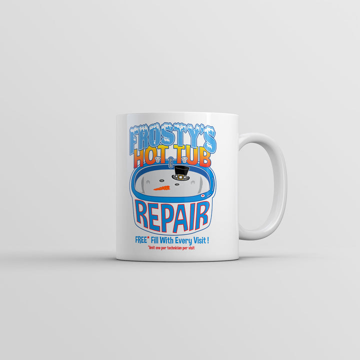 Funny White Frostys Hot Tub Repair Coffee Mug Nerdy Christmas sarcastic Tee