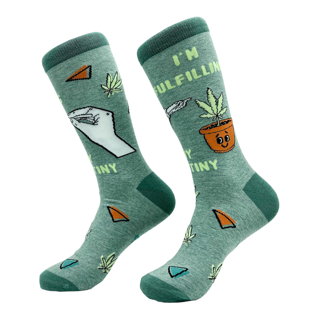 Women's Im Fulfilling My Destiny Weed Socks