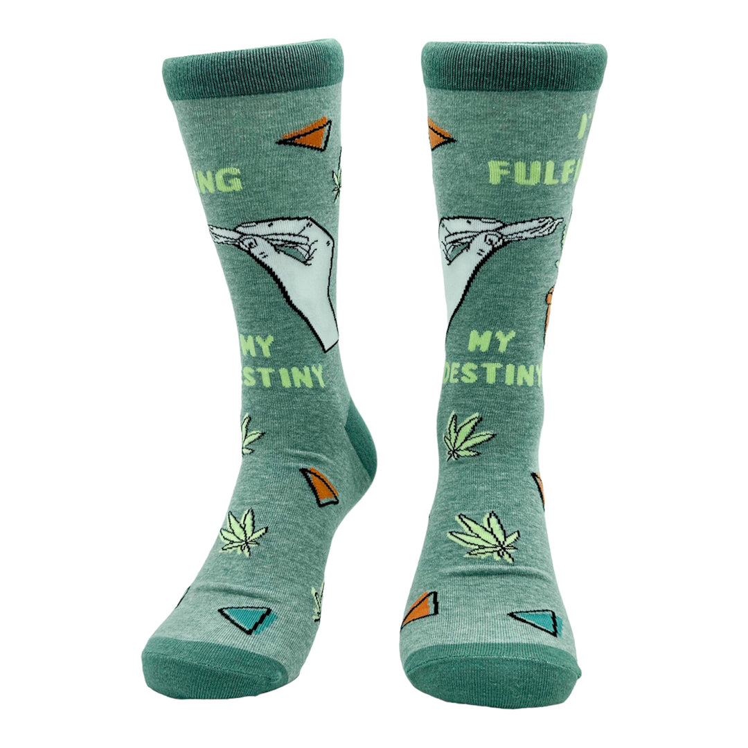 Men's Im Fulfilling My Destiny Weed Socks