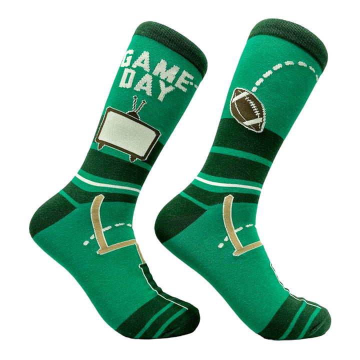 Funny Multi - GAMEDAY Men's Game Day Sock Nerdy Football Tee