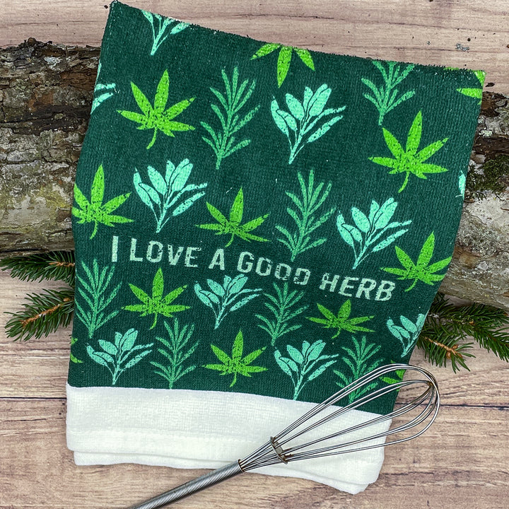 I Love A Good Herb Tea Towel Tea Towel